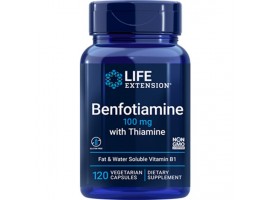 Life Extension Benfotiamine with Thiamine 100mg, 120 vege caps